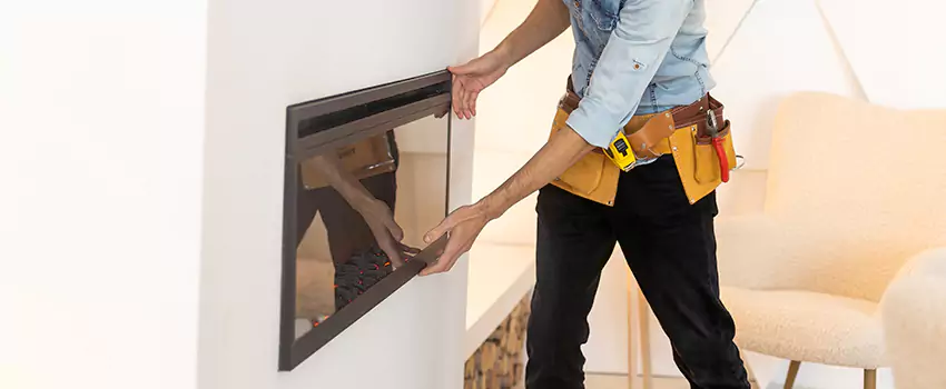 Metal Fireplace Installation in Michigan City, Indiana