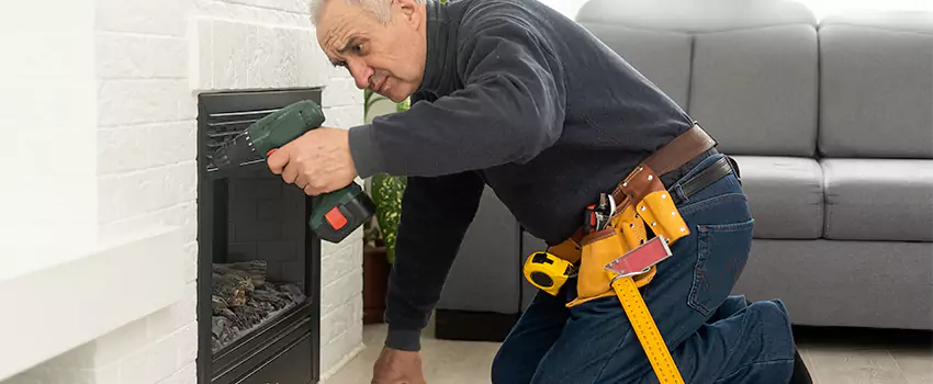 New Indoor Fireplace Installation in Michigan City, Indiana