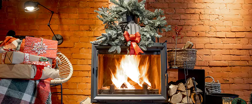 Travis Industries Linear Gas Fireplace Installation in Michigan City, Indiana