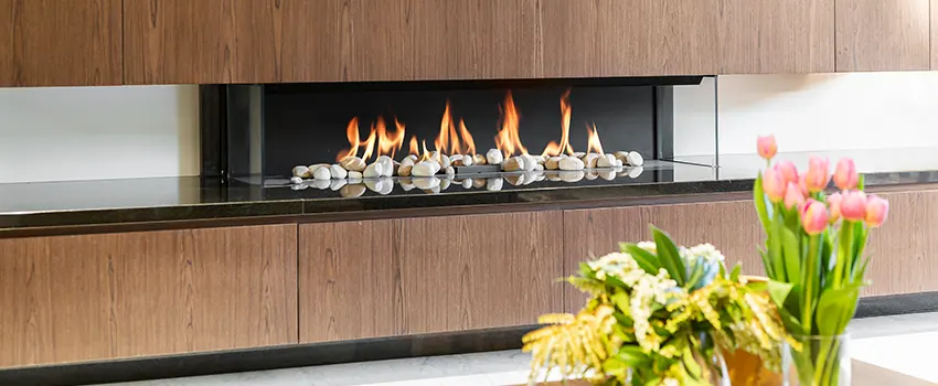 Double-height Fireplace Design Refurbishment in Michigan City, Indiana