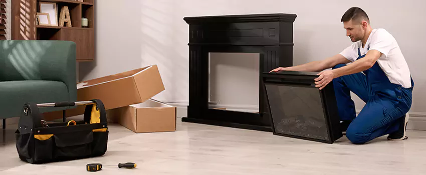 Old Rusted Metal Fireplace Repair And Replacement in Michigan City, IN