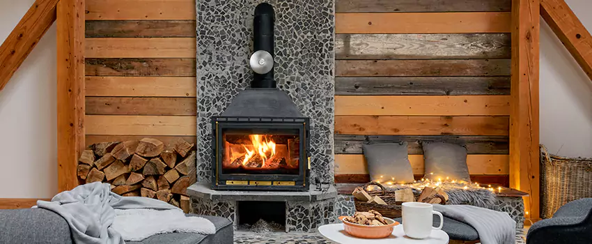 Thelin Hearth Products Direct Vent Gas Stove Fireplace Inspection in Michigan City, Indiana